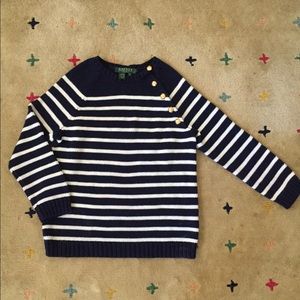 Ralph Lauren Petite Striped Sweater